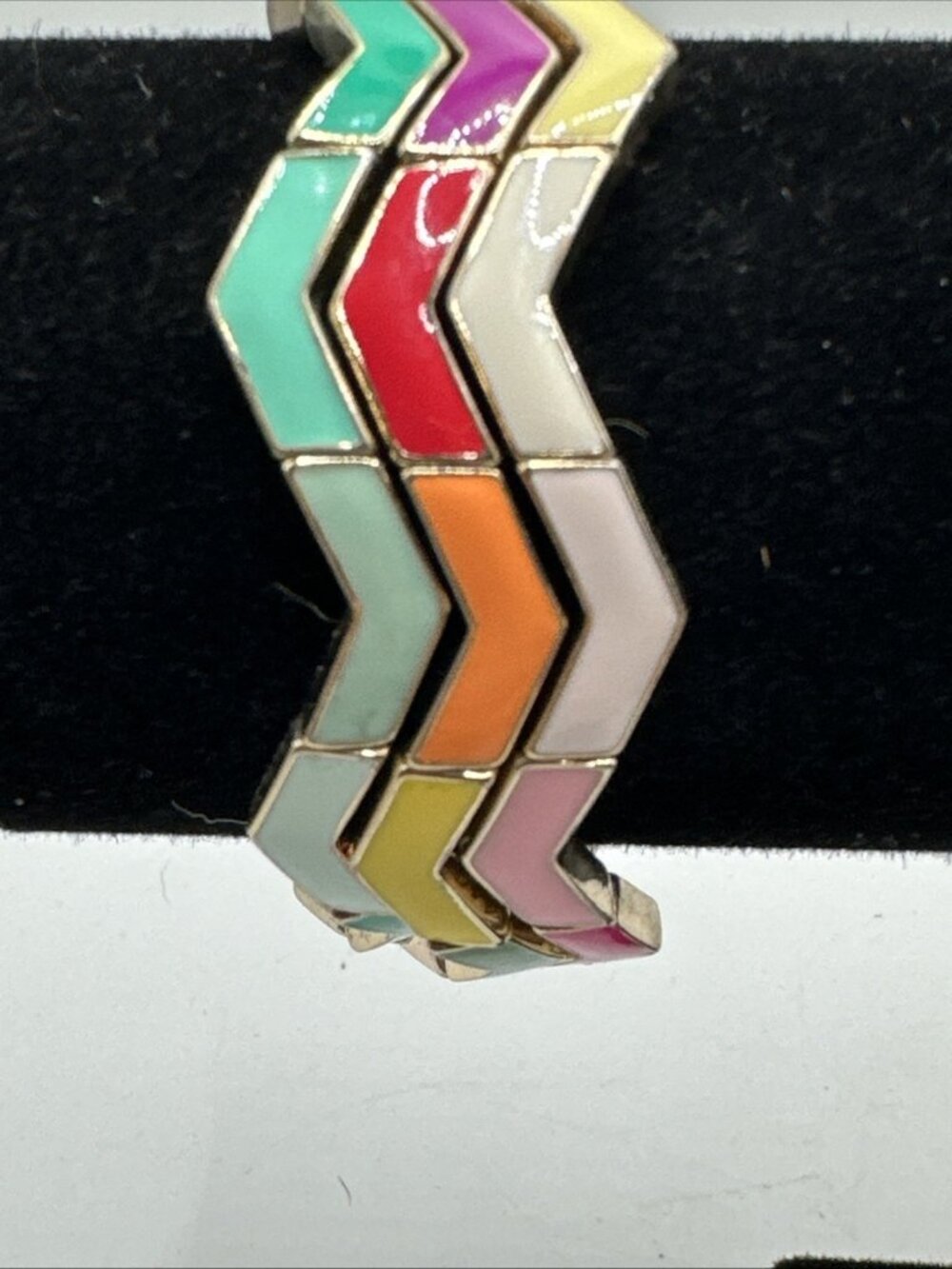 3 Vintage Limited Edition collective journeys bracelets chevron enamel designs